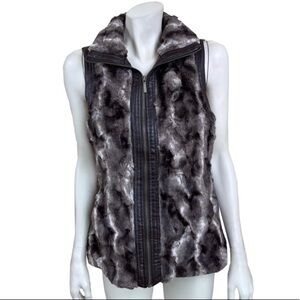 Go Coco Faux Fur‎ and Faux Leather Vest
